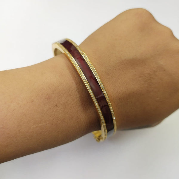 Natural Uncut Pave Diamond Bracelet Fashion Bracelet 925 Sterling Silver Enamel Bracelet Handmade Finish Bangle Bracelet Gift For her