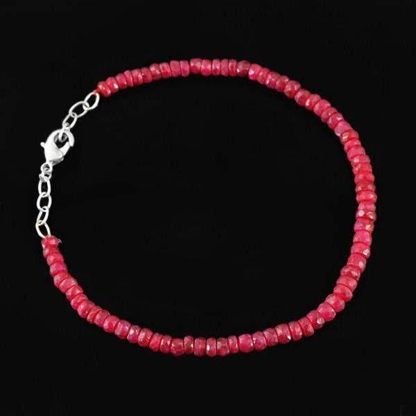 3-3.5mm Ruby, Turquoise, Hessonite, Amethyst Rondelle Beads Bracelet, Beaded Bracelet, Gemstone Bracelet, Party Bracelet, Crystal Bracelet