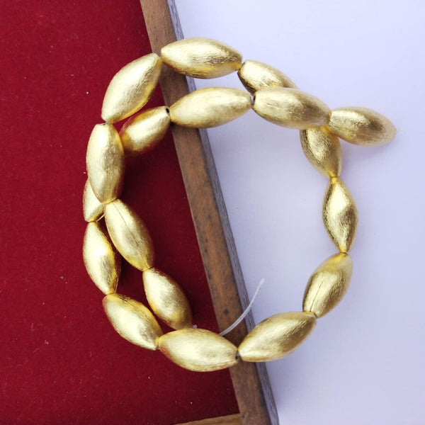 Copper Oval Beads/Gold Plated Copper/21x8mm Brass Beads/Craft Supplies/Jewelry Making/Necklace Beads/Copper Jewelry