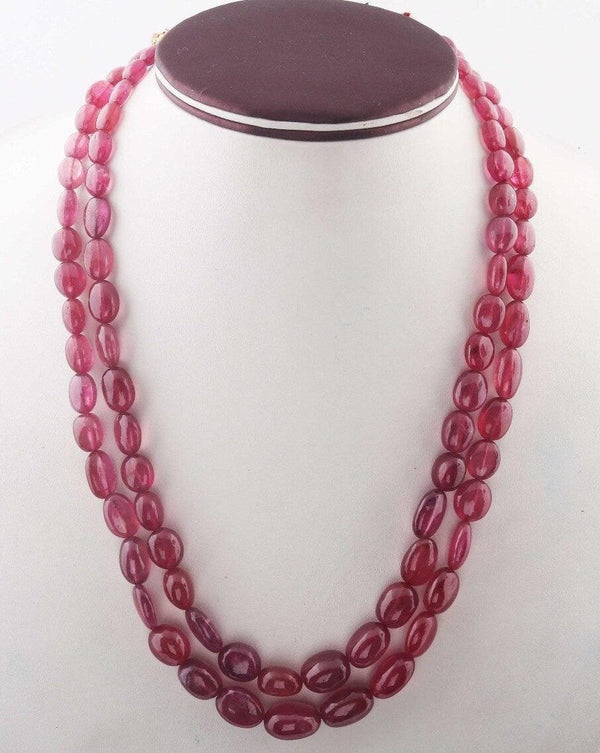 AAA Quality Natural Ruby Necklace, Smooth Nugget Necklace, Gemstone Necklace, Ruby Gemstone Necklace, Anniversary Gift, Precious Necklace