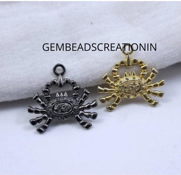 Zodiac Sign Pendant/Zodiac Necklace/Cancer Horoscope Charm/Unisex Pendant/Gift For Him & Her/20mmConstellation Necklace/Pave Diamond Pendant