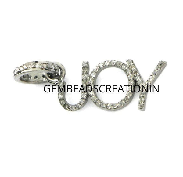 Personalized Necklace/24x10mm Pave Charm Pendant/Diamond You Pendant/Diamond Dainty Jewelry/Custom Name/Unisex Pendant/Wholesale Jewelry