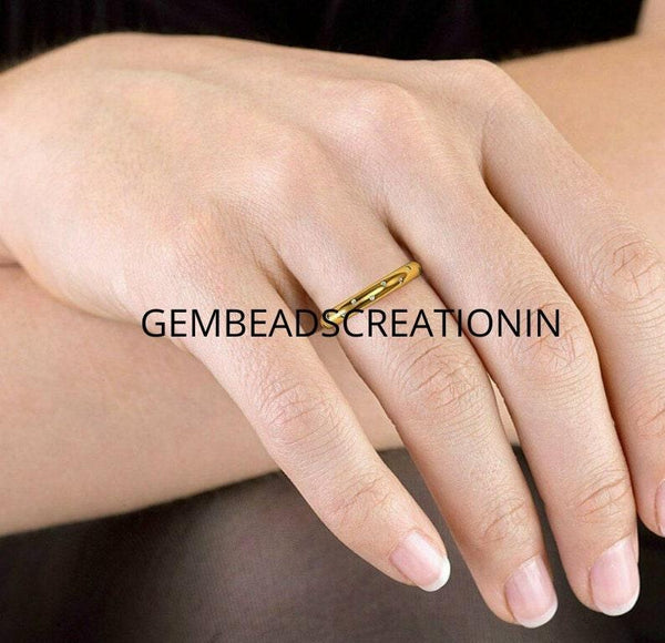 Natural Diamond Wedding Band 14k Gold Ring Eternity Ring Handmade Gift Jewelry Engagement Band Ring Gold Diamond Band Gold Jewelry
