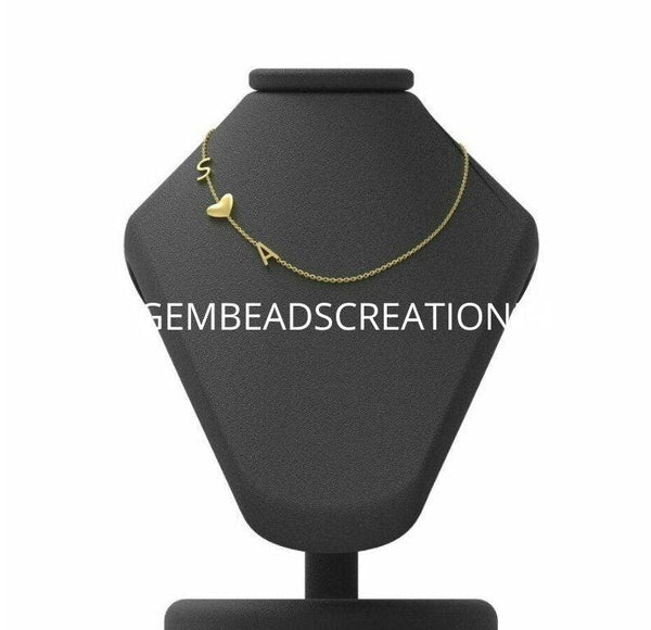 14k Gold Letter Necklace Name Personalized Initials Pendant Gold Initial Necklace Personalized Jewelry Gifts Birthstone Letter Necklace