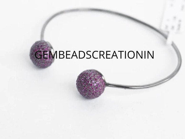 Ruby Cuff Bracelet 925 Silver Bracelet Stacking Bracelet Open Cuff Bracelet July Birthstone Bangle Bracelet Wedding Gift For Her