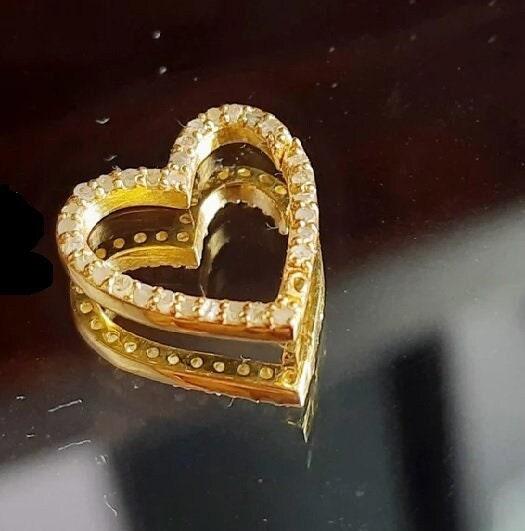 Pave Diamond Heart Silver Lock 14mm Heart Clasp, Pave Diamond Lock, Jewelry Findings Pave Diamond Carabiner Clasp, Push Clasp Craft Supplies